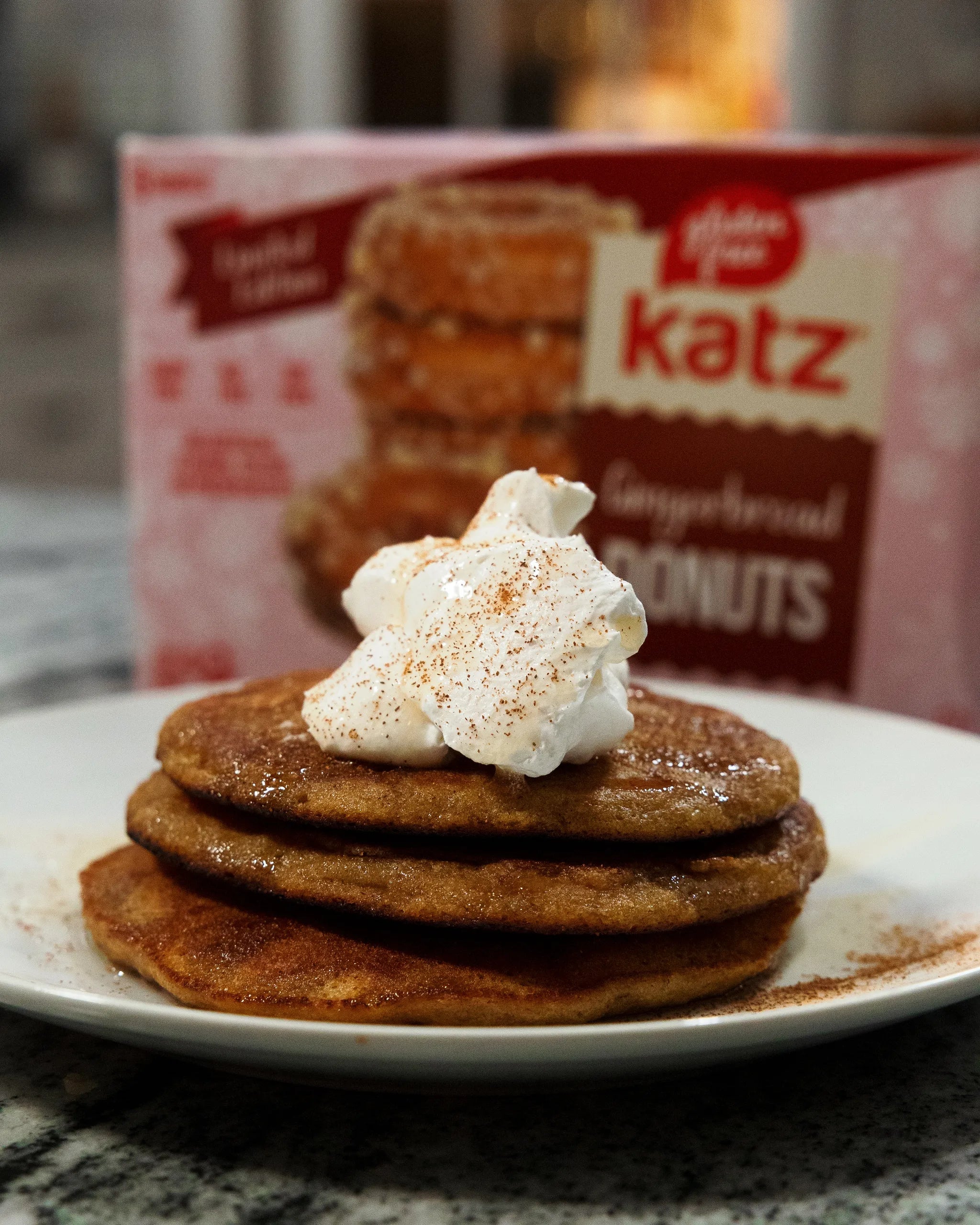 Gingerbread Donut Pancakes