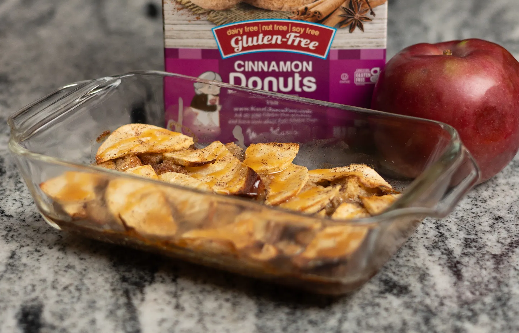 Apple Cinnamon Donut Bread Pudding