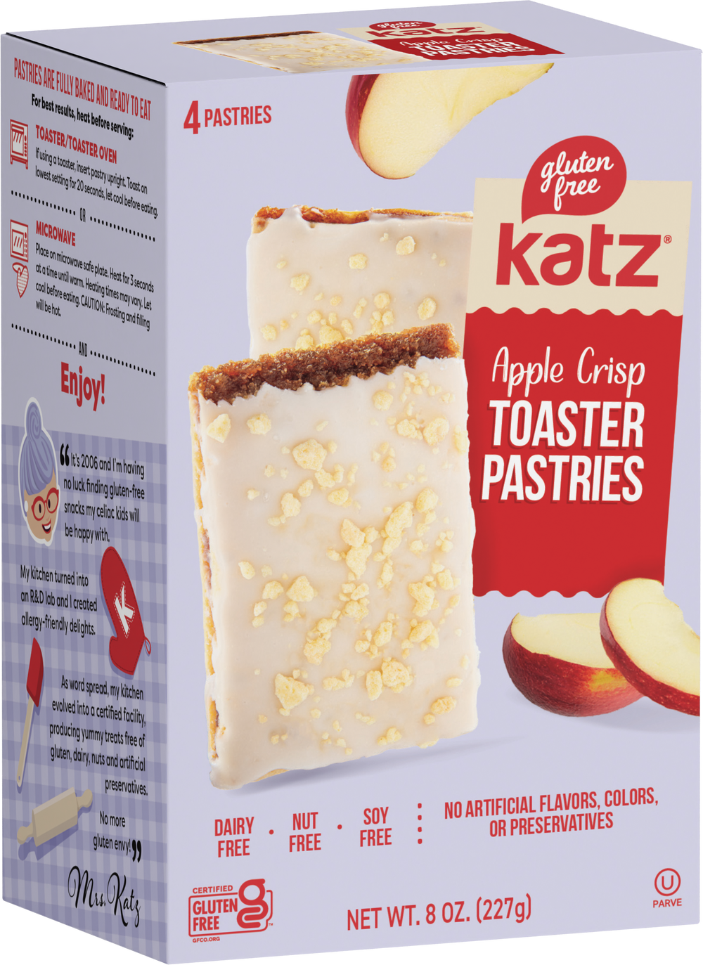 Toaster Pastries - Apple Crisp – Katz Gluten Free