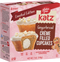 Katz gingerbread crème filled cupcakes box, gluten free, 4 cupcakes