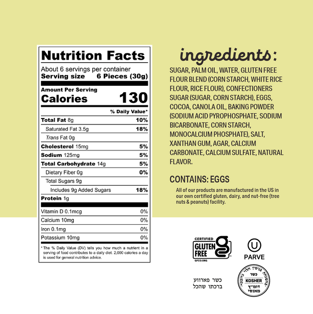 Gingerbread donut bites nutrition facts and ingredients