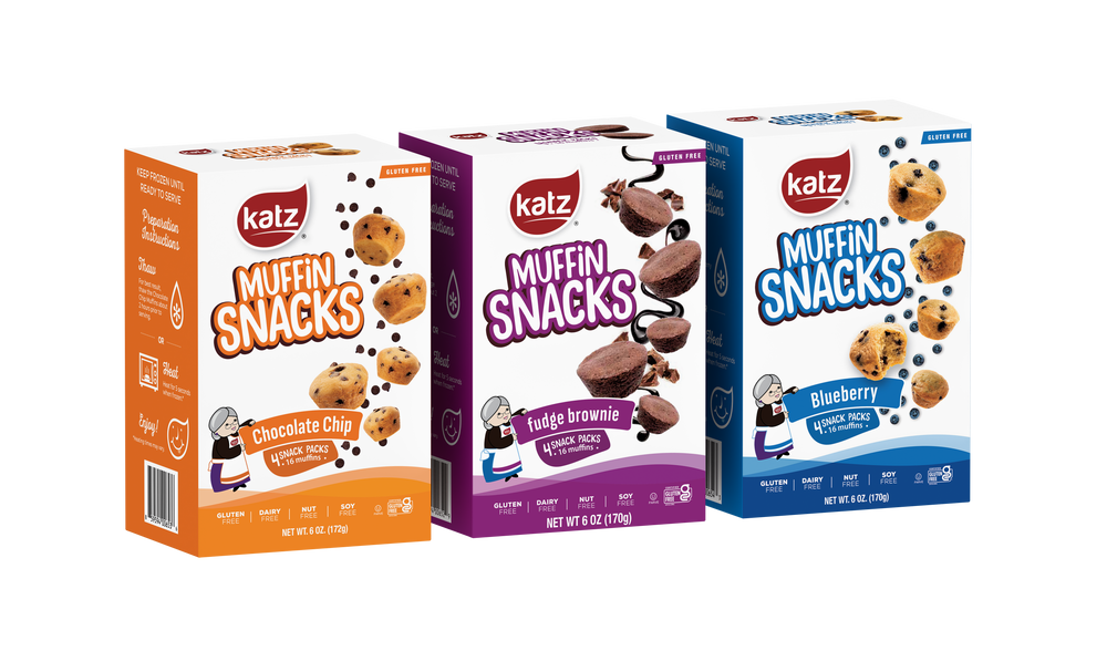 Muffin Snacks Pack - 1 Each Blueberry, Chocolate Chip & Fudge Brownie