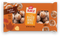 Pumpkin glazed donut bites snack bag with small round coated donut pieces