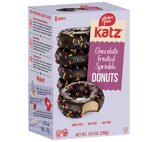 Chocolate Frosted Sprinkle Donuts