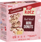 Katz Red Velvet mini donuts box, limited edition packaging with mini donut photo