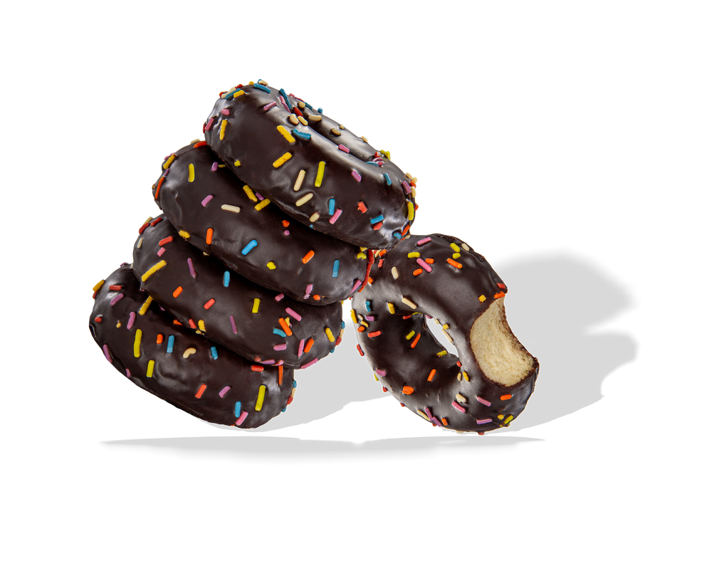 Chocolate Frosted Sprinkle Donuts