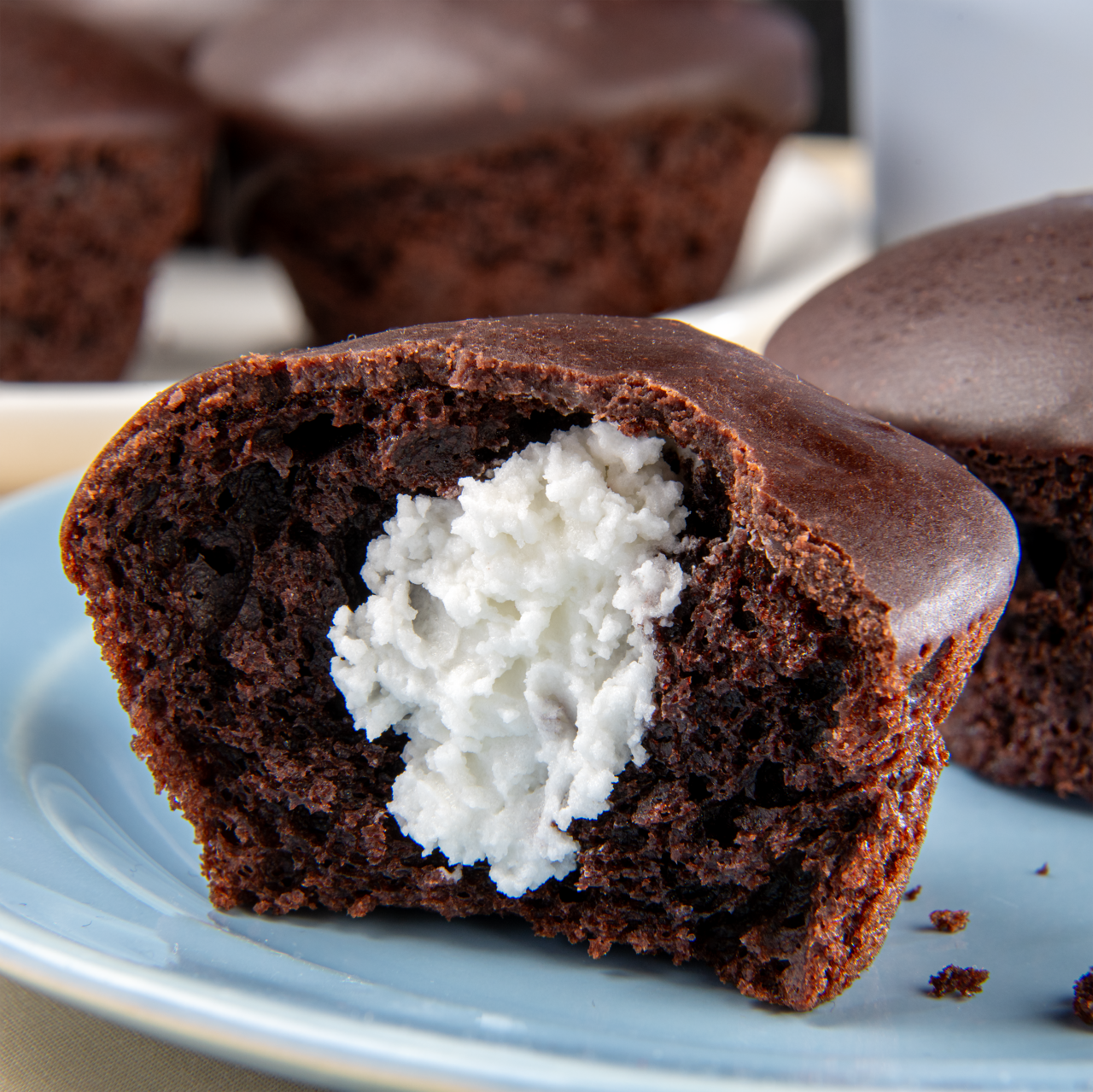 Chocolate Crème Filled Cupcakes