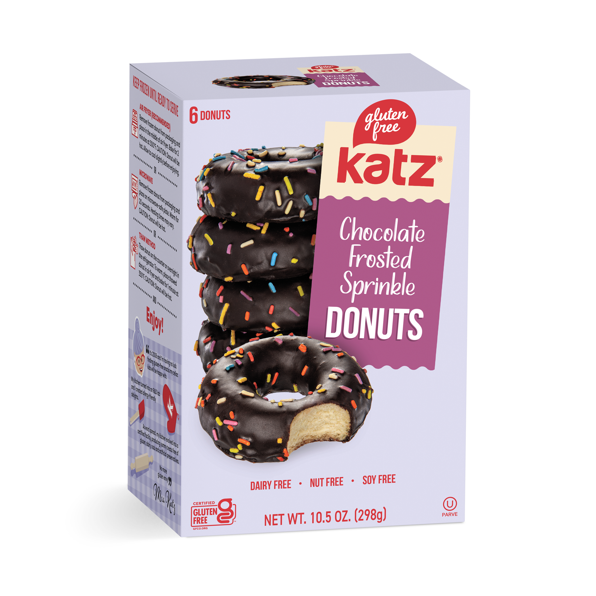 Chocolate Frosted Sprinkle Donuts