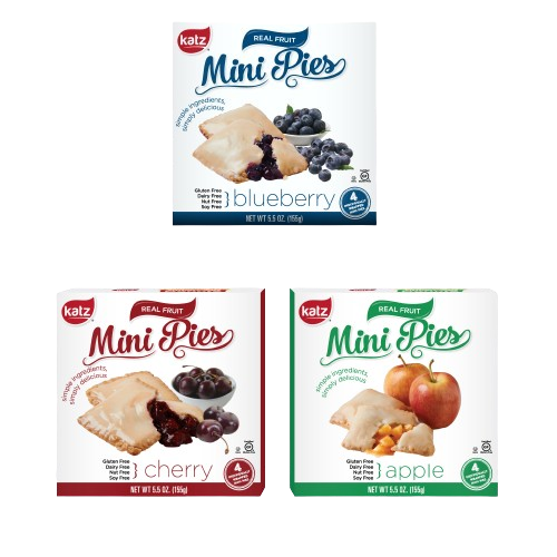 Mini Pies "ABC" Pack - 1 Each Apple, Blueberry & Cherry