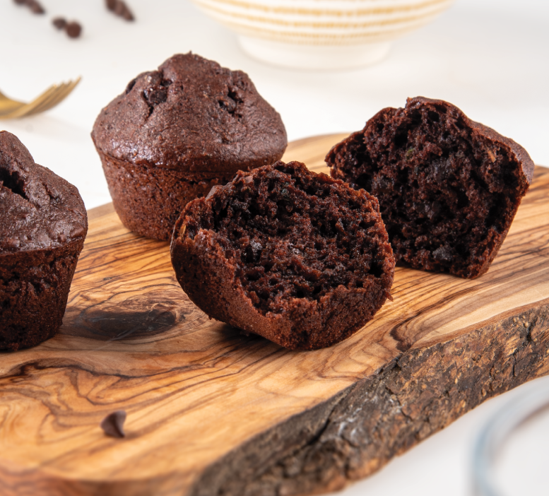 Double Chocolate Zucchini Muffins